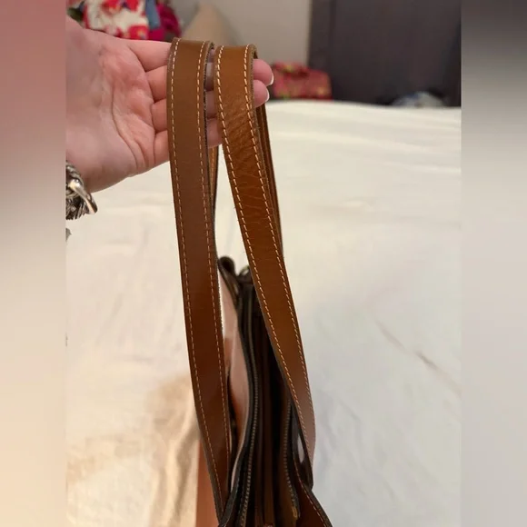 Vintage Used Patricia Nash Leather Chantilly Satchel Tan Color Group Heritage - Picture 10 of 10